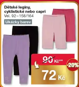 Woolworth Dětské legíny, cyklistické nebo capri Vel. 92-158/164 nabídka