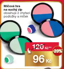 Míčová hra na suchý zip