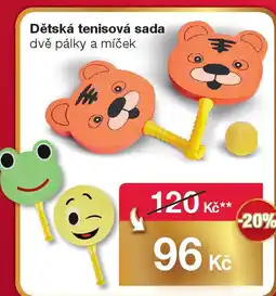 Woolworth Dětská tenisová sada dvě pálky a míček nabídka