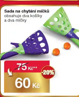Woolworth Sada na chytání míčků obsahuje dva košíky a dva míčky nabídka