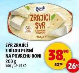 Penny Market SÝR ZRAJÍCÍ S BÍLOU PLÍSNÍ NA POVRCHU BONI, 200 g nabídka