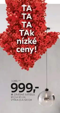XXXLutz Závěsné svítidlo nabídka