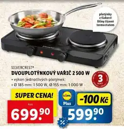 Lidl SILVERCREST DVOUPLOTÝNKOVÝ VAŘIČ 2 500 W nabídka