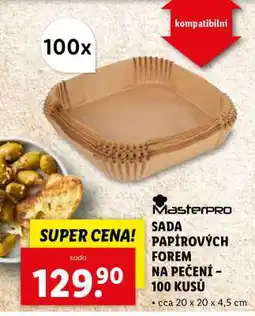 Lidl SADA PAPÍROVÝCH FOREM NA PEČENÍ – 100 KUSŮ nabídka