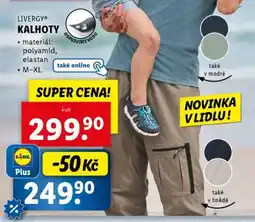 Lidl LIVERGY KALHOTY nabídka