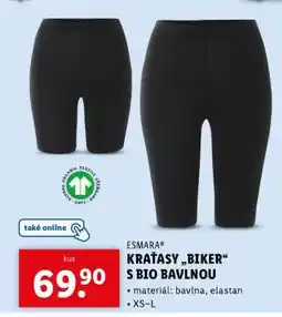 Lidl ESMARA KRAŤASY „BIKER“ S BIO BAVLNOU nabídka