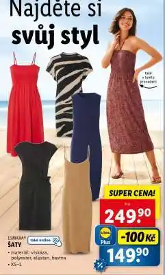 Lidl esmara ŠATY nabídka