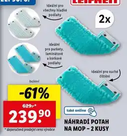 Lidl NÁHRADÍ POTAH NA MOP – 2 KUSY nabídka