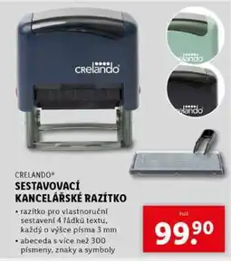 Lidl CRELANDO SESTAVOVACÍ KANCELÁŘSKÉ RAZÍTKO nabídka