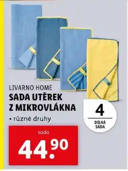 Lidl LIVARNO HOME SADA UTĚREK Z MIKROVLÁKNA nabídka