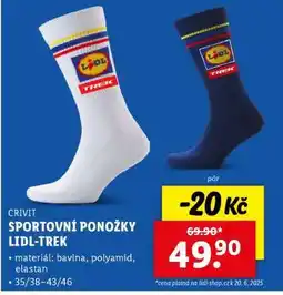 Lidl CRIVIT SPORTOVNÍ PONOŽKY LIDL-TREK nabídka