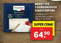 Lidl ITALIAMO Mascarpone e Gorgonzola nabídka