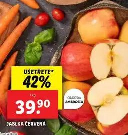 Lidl Jablka červená nabídka