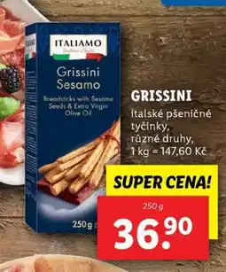 Lidl ITALIAMO Grissini Sesamo nabídka