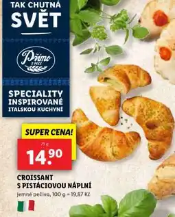 Lidl Croissant s pistáciovou náplní nabídka