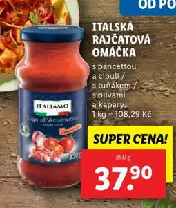 Lidl Italská rajčatová omáčka nabídka