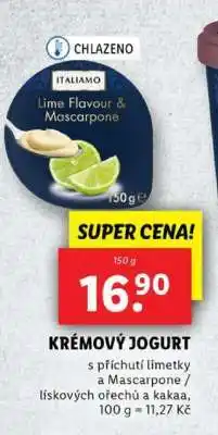 Lidl ITALIAMO Krémový jogurt nabídka