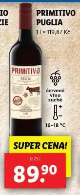 Lidl PRIMITIVO PUGLIA nabídka
