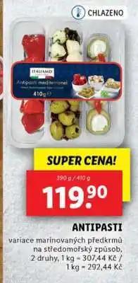 Lidl Antipasti nabídka
