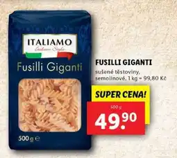 Lidl Fusilli Giganti nabídka
