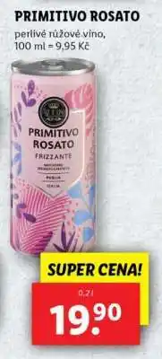 Lidl PRIMITIVO ROSATO nabídka