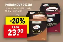 Lidl Pohárkový dezert nabídka