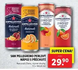 Lidl SAN PELLEGRINO PERLIVÝ NÁPOJ S PŘÍCHUTÍ nabídka