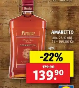 Lidl ARMILAR AMARETTO nabídka