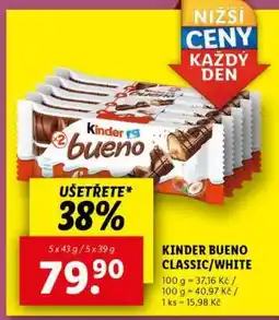 Lidl KINDER BUENO CLASSIC WHITE nabídka