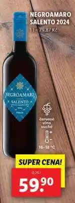 Lidl NEGROAMARO SALENTO 2024 nabídka
