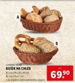 Lidl LIVARNO HOME KOŠÍK NA CHLÉB nabídka
