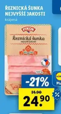 Lidl ŘEZNICKÁ ŠUNKA NEJVYŠŠÍ JAKOSTI nabídka