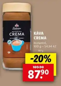 Lidl KÁVA CREMA nabídka