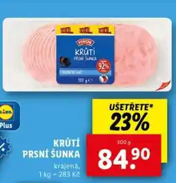 Lidl Pikok KRŮTÍ PRSNÍ ŠUNKA nabídka