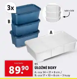 Lidl W5 ÚLOŽNÉ BOXY nabídka