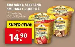 Lidl Krajanka Zakysaná smetana ochucená nabídka