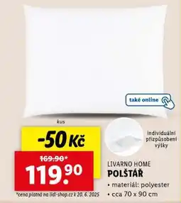 Lidl LIVARNO HOME Polštář nabídka