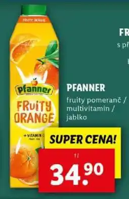 Lidl Pfanner nabídka