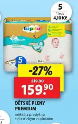 Lidl Dětské pleny Premium nabídka