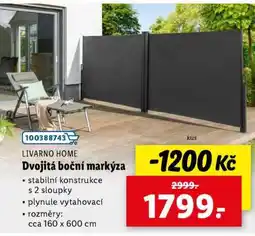Lidl LIVARNO HOME Dvojitá boční markýza nabídka