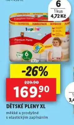 Lidl DĚTSKÉ PLENY XL nabídka