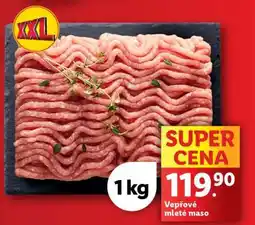 Lidl Vepřové mleté maso nabídka