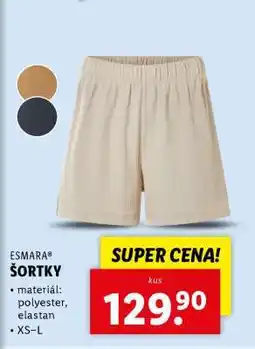 Lidl esmara ŠORTKY nabídka