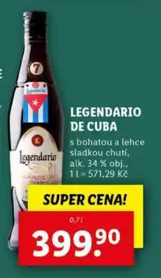 Lidl LEGENDARIO DE CUBA nabídka