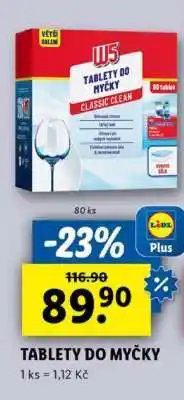 Lidl W5 Tablety do myčky nabídka