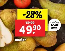 Lidl HRUŠKY nabídka