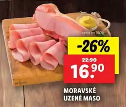 Lidl Moravské uzené maso nabídka