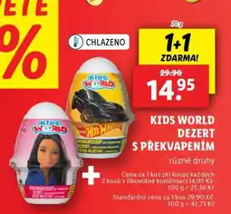 Lidl KIDS WORLD DEZERT S PŘEKVAPENÍM nabídka