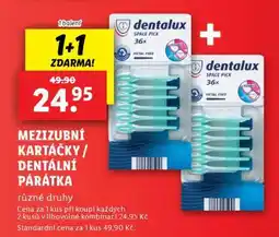 Lidl Mezizubní kartáčky / Dentální párátka nabídka