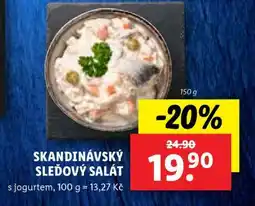 Lidl SKANDINÁVSKÝ SLEĎOVÝ SALÁT nabídka
